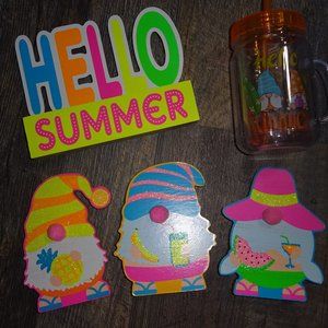 LOT GNOME table home decor & cup